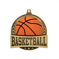 Médailles en métal peintes sur mesure avec personnalisation exclusive et tailles optionnelles pour les tournois de basketball et les événements sportifs