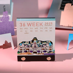 Ensemble cadeau <span class=keywords><strong>de</strong></span> papeterie Kawaii pour l'école bloc-notes 3D calendrier personnalisé 2025 bloc-notes Hary Potter Castle Panda Sticky Note Gift Items - Product Image 2