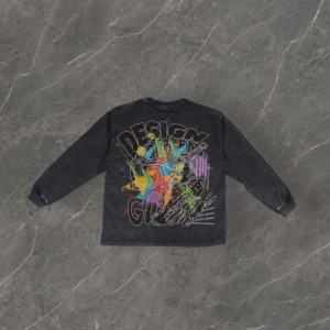 Sudaderas de Hombre al por Mayor, Personalizadas con Serigrafía, 100% Algodón, Estilo Vintage Lavado, Corte Holgado - Product Image 5