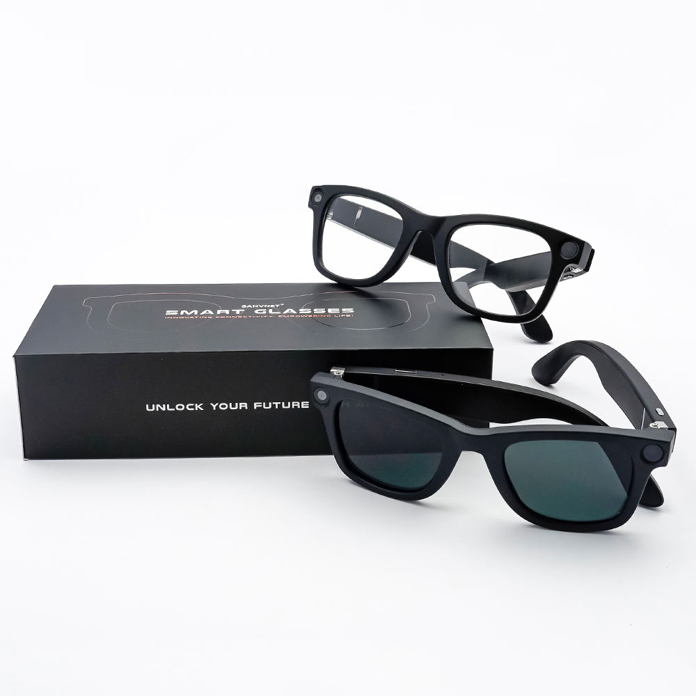 GS3 Smart Glasses 2025 with 8MP HD Camera Wi-Fi Transmission Record BT Call Music Dual Lenses Smart Wearable Headset