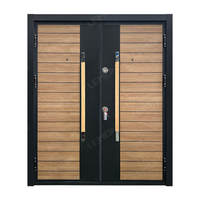 Porte de sécurité en acier en gros pour maison familiale, porte d'entrée blindée turque en acier, porte de sécurité en acier inoxydable