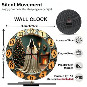 Round Wooden <b>Wall</b> <b>Clock</b> 25cm Fashion Simple Wood Frame Quartz Movement Home Hotel <b>Wall</b> Decoration <b>Clock</b> - Product Image 2