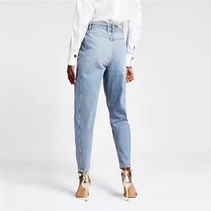 กางเกงยีนส์ผู้หญิงสไตล์ใหม่ปี 2025 ระบายอากาศได้ดี สวมใส่สบาย สีฟ้าอ่อน คลาสสิก ปรับแต่งได้ - Product Image 2