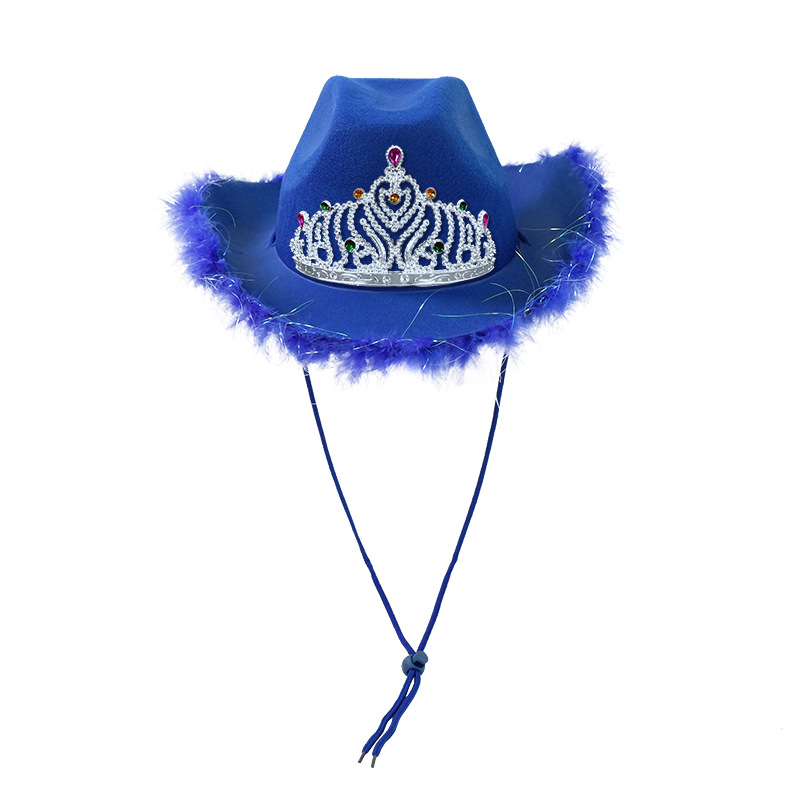 Plume argentée bleu roi