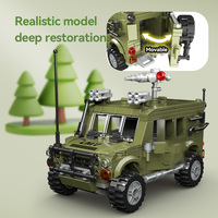 CAYI 2025 Serie Militar de la Segunda Guerra Mundial, Iveco LMV, Jeep del Ejército, Bloques de Construcción de la Segunda Guerra Mundial, Ladrillos de Construcción, Juguetes, Regalo para Niños