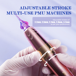 Stylo de tatouage numérique premium <span class=keywords><strong>Mast</strong></span> P60 à course réglable 2,2-3,2 mm, alimenté par batterie au lithium, machine de maquillage permanent avec RCA - Product Image 3