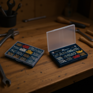 Caja Organizadora de Herramientas Ttake Cassette Basic Store con 12 Compartimentos, Azul, 34.5x25.2x5.5 cm - Product Image 3