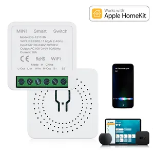 Mvava RoHS CE 16A Mini Wifi ZigBee DIY thông minh chuyển đổi không có trung lập 1 băng đảng 2 cách điều khiển mô-đun interrupter cảm ứng thông minh chuyển đổi ánh sáng