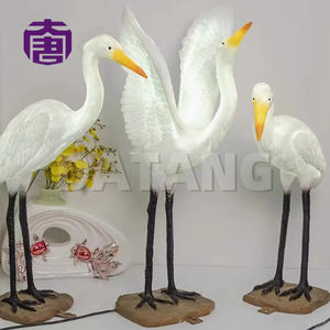 Lámpara artística de egretas en fibra de vidrio 3D para decoración de parques de atracciones y centros comerciales al aire libre, con clasificación IP65 para decoración de escaparates. - Product Image 2