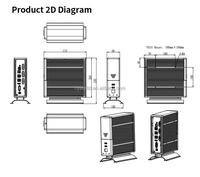 Computadora Industrial Integrada, Precio de Fábrica, Alto Rendimiento, Intel Core S64 I3 I5 I7, DDR4 32GB RAM, 128GB HDD + /VGA, en Stock