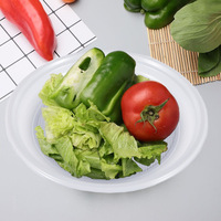 Assiettes en plastique jetables de 7 pouces et 9 pouces, pour dessert, dîner, salade, plats froids, vaisselle de fête, assiettes colorées