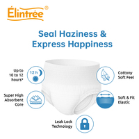 Sous-vêtements d'incontinence pour adultes Elintree, solution pour le confort et la commodité, couches-culottes jetables pour adultes imprimées sur mesure