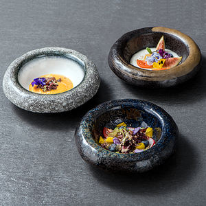 المطبخ الياباني أدوات مائدة سيراميك الحجري المقبلات سلطة الحبوب و طبق تقديم الحلوى و طقم أطباق - Product Image 3