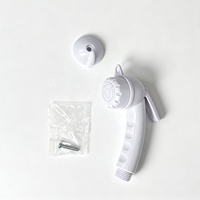 Metalique 210059-W Putih Ergonomis Portabel ABS Jet Spray Gun Toilet Bidet Kamar Mandi Keran Kesehatan dengan Gantungan Dinding & Sekrup