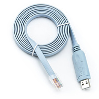 ExactCables de alta velocidad FTDI USB a Serial/RS232 RJ45 Cable de consola Aplicación aérea trenzada de alta calidad con aislamiento de PE