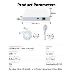 MT-ZW06WM Matter Gateway Enjoy Smart Home Control with Tuya Zigbee Voice Control with HomeKit SmartThings Google Assistant - Product Image 6