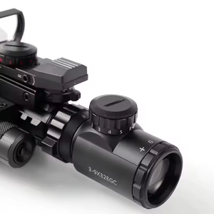 Portée de grossissement professionnelle HD 3-9x32 LED rouge/verte réglable pour la chasse à longue portée avec 4 réticules - Product Image 5