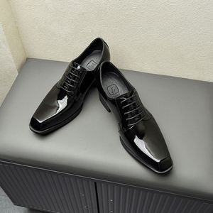Zapatos de Hombre de Cuero con Punta Cuadrada, Modelo 2025, Personalizados, Nuevos, Ligeros, Transpirables, Antideslizantes, para Oficina y Trabajo - Product Image 5