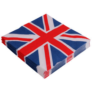 Queen Elizabeth Platinum Jubilee Union Jack Pennant Banner Disposable Queen Jubilee Party Tableware Set <strong>Table</strong> Decorations for - Product Image 5