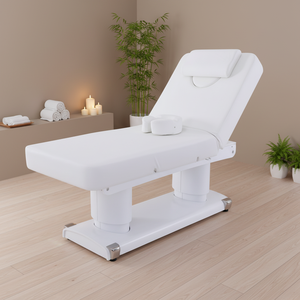 Meja Pijat Elektrik dengan Ketinggian yang Dapat Disesuaikan, Meja <span class=keywords><strong>Chiropractic</strong></span> yang Dapat Direbahkan, Sofa Salon Kecantikan dengan Kasur Pemanas untuk Pusat Spa - Product Image 1