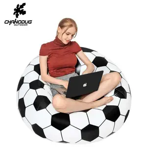 Sofá de cadeira inflável, cadeira inflável de futebol com ar preguiçoso, sofá de canto portátil para dormir