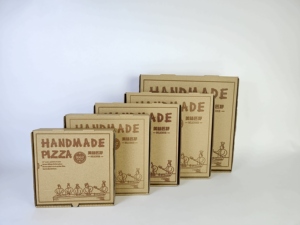 Cajas de Pizza Desechables y Compostables con Impresión Personalizada, Cajas de Pizza para Restaurantes de Alta Calidad al por Mayor, Embalaje de Alimentos de Papel Corrugado - Product Image 1