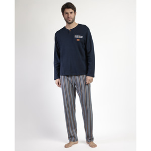 ANTONIO MIRO Pyjama de nuit à manches longues pour homme avec tapeta pointue pour lui - Product Image 1