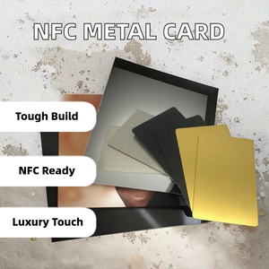 Tarjeta Metálica Híbrida NFC de 13.56MHz, Mini Etiqueta Impermeable con Chip de 1K para Hotel y Control de Acceso (Negro Mate Dorado/Plateado) - Product Image 5