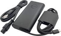 Adaptateur d'alimentation pour ordinateur portable USB-C GaN 165W pour Dell avec port USB-C, cordon d'alimentation US/UK/EU pour Dell