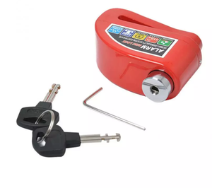 Scooter disk kilit su geçirmez <span class=keywords><strong>Alarm</strong></span> kilitleri güvenlik bisiklet anti-hırsızlık güvenlik motosiklet fren pil anahtar altıgen anahtar - Product Image 5