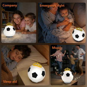 Altoparlante Bluetooth a Forma <span class=keywords><strong>di</strong></span> Pallone da Calcio con Luce Touch in Silicone per la Coppa del Mondo 2026 Canada/Messico/Stati Uniti - Product Image 3