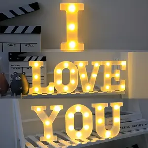 Lettere di metallo con lampadine a Led all'ingrosso luce gigante illuminante lettere decorazione