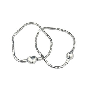 กำไลข้อมือปรับขนาดได้ |   สร้อยข้อมือสแตนเลสสตีลเคลือบ PVD 18K รูปหัวใจพร้อมหัวเข็มขัดทรงกลมสำหรับผู้หญิง เครื่องประดับ - Product Image 5