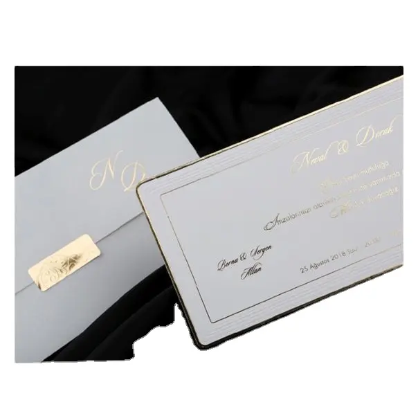 Gold Folie Stempel Custom Design Umschlag Hochzeit Einladung Karte Verpackung Lidschatten Pan Gepolsterte Umschläge Holographische Blase