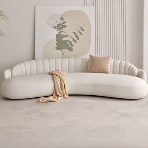 Divano Reclinabile Chesterfield Vittoriano Crema, Set Due Posti per Appartamento, Hotel, Lobby, con Struttura in Legno per <span class=keywords><strong>Soggiorno</strong></span> - Product Image 5