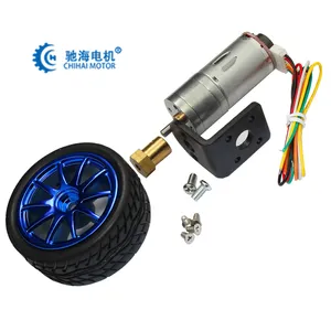 65mm inteligente coche robot corrugado neumático 25-370 codificador de motor + soporte de montaje de acoplamiento para bricolaje auto-Equilibrio de neumáticos de coche inteligente