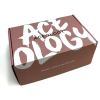 Boîte d'expédition cosmétique, emballage postal en carton ondulé pour vêtements, boîte d'expédition postale