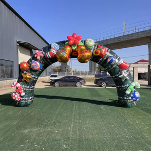 巨大なカスタムインフレータブルツリーデザインアーチインフレータブルクリスマス装飾装飾 - Product Image 5