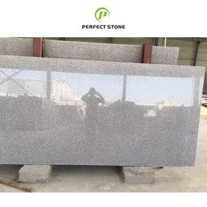 manufacturer low price wholesale natural stone cheap large white raw Polished G603 Thin Granite Slabs For Countertop