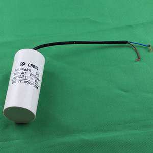 CBB60 ตัวเก็บประจุแบบวิ่ง 120UF 250V AC 50 60Hz สายหุ้มฉนวนสำหรับมอเตอร์ - Product Image 5