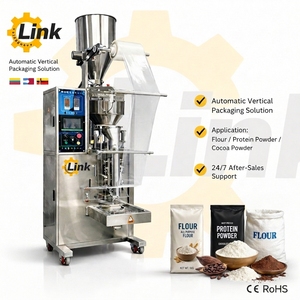 Machine d'emballage de sachets de poudre de <span class=keywords><strong>café</strong></span> et de farine <span class=keywords><strong>en</strong></span> acier inoxydable 304 avancée avec écran tactile PLC 20 bpm - Product Image 1