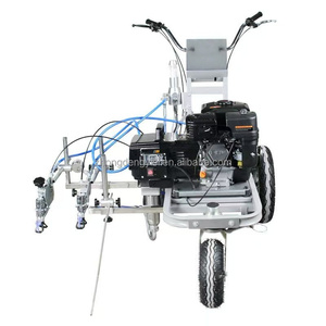 Machine automatique de traçage de lignes routières sans air à deux pistolets avec pompe distributrice de billes de verre - Product Image 3