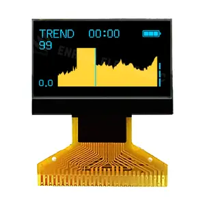 Nucleaire Stralingsdetector Oled 0.96 Kleine Oled 128X64 Lcd-Scherm Geel/Blauw Oled Display Module