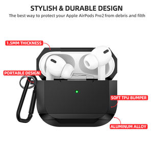 Nouveau Design Offre Spéciale étui rigide en aluminium <span class=keywords><strong>de</strong></span> protection pour écouteurs pour Apple couverture <span class=keywords><strong>de</strong></span> casque <span class=keywords><strong>de</strong></span> <span class=keywords><strong>charge</strong></span> filaire sans <span class=keywords><strong>fil</strong></span> pour <span class=keywords><strong>Airpods</strong></span> - Product Image 3