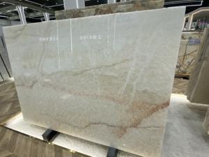 หินมายาเจดสีขาวอ่อนและสีน้ำตาลอุ่น สำหรับตกแต่งผนัง/พื้น/โต๊ะ/ผนังตกแต่งในวิลล่า - Product Image 4