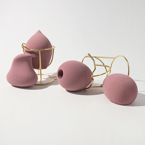 ชุดฟองน้ำแต่งหน้าหลากหลายรูปทรง รูปหยดน้ำ ขอบแบน และแบบละเอียด ฟองน้ำเครื่องสำอางเนื้อนุ่ม ปราศจากน้ำยาง รับผลิตแบบ OEM/โลโก้สั่งทำ - Product Image 3