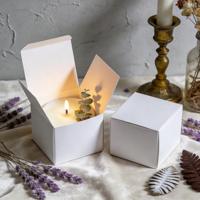 Boîtes en carton pliables blanches recyclables imprimables 350 g/m², cartons en papier personnalisables pour l'emballage de cadeaux cosmétiques