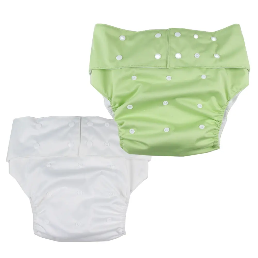 Yetişkin yıkanabilir bez bezi ayarlanabilir yeniden emici inkontinans pantolon bez sızdırmaz külot bebek bezi