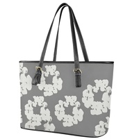 Sac fourre-tout pour femme, 1 pièce, MOQ, impression personnalisée, sac fourre-tout pour femme, design personnalisé, POD, sac à main floral rose, sac à main personnalisé POD pour femme