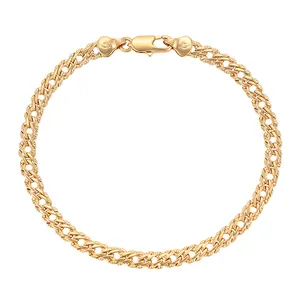 76557 xuping moda no stone cuban link catena del braccialetto di disegno per le donne